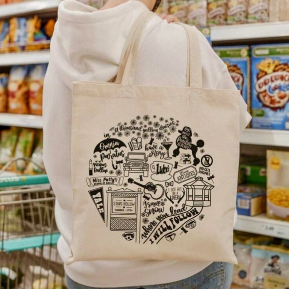 Gilmore Girls Cream Tote Bag - Picture 4 of 5